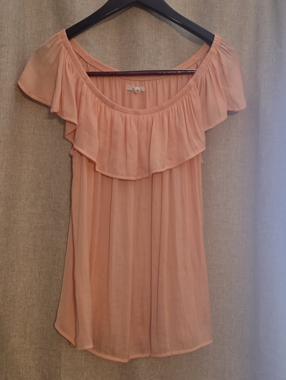 Maurices Peach Off-Shoulder Top